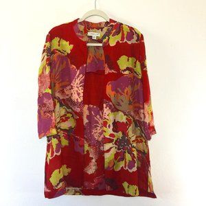 Coldwater Creek Cardigan Kimono Silk Wool Womens M